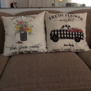 NWOT Two pillow covers only